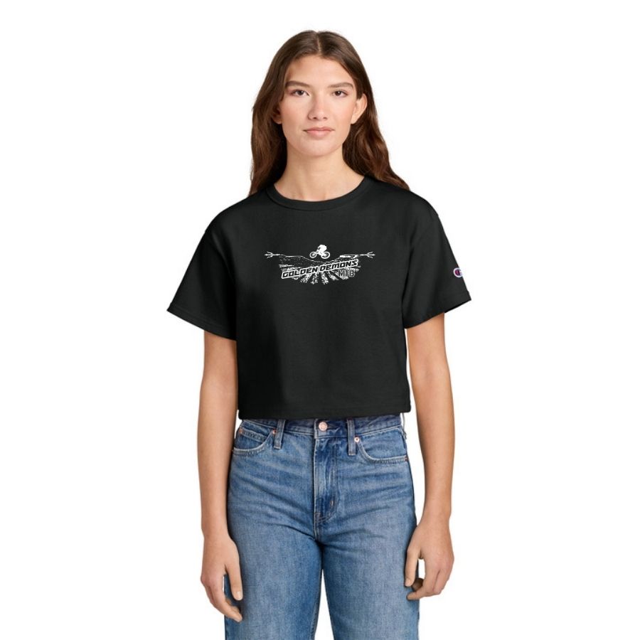 Champion® Women’s Cropped Heritage Tee - 2026 MTB Logo
