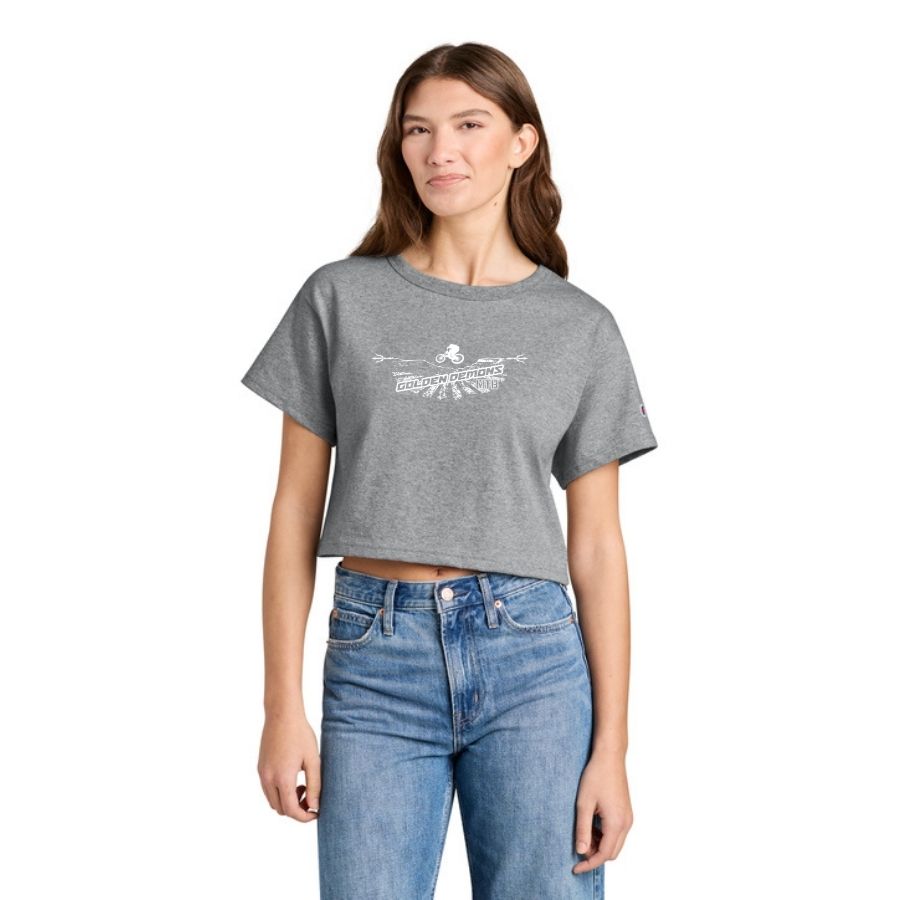 Champion® Women’s Cropped Heritage Tee - 2026 MTB Logo