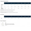 District Perfect Tri DTG Tee product measurements, size chart, and chest measuring guide