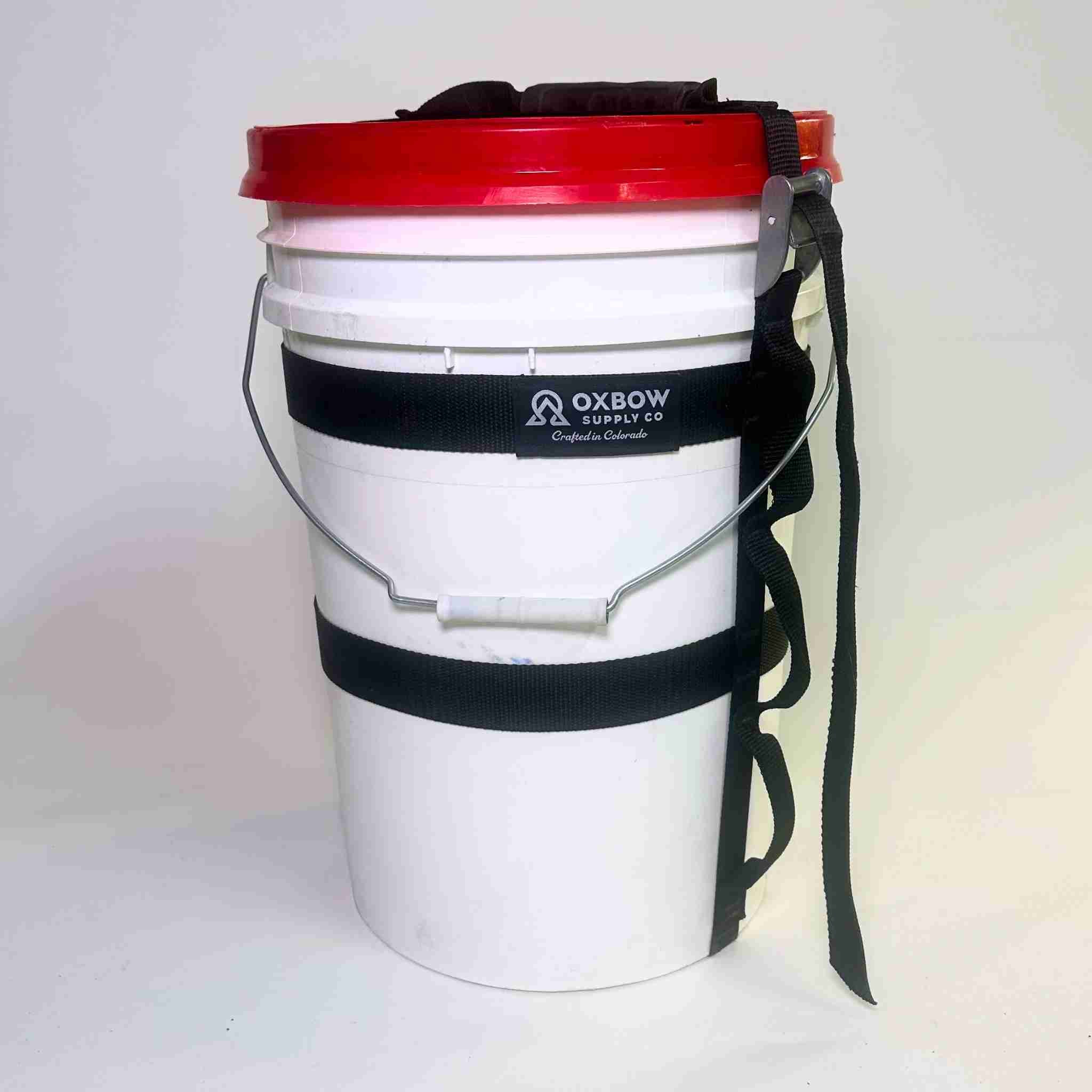 Bucket Hauler securing Gamma Seal bucket for rafting