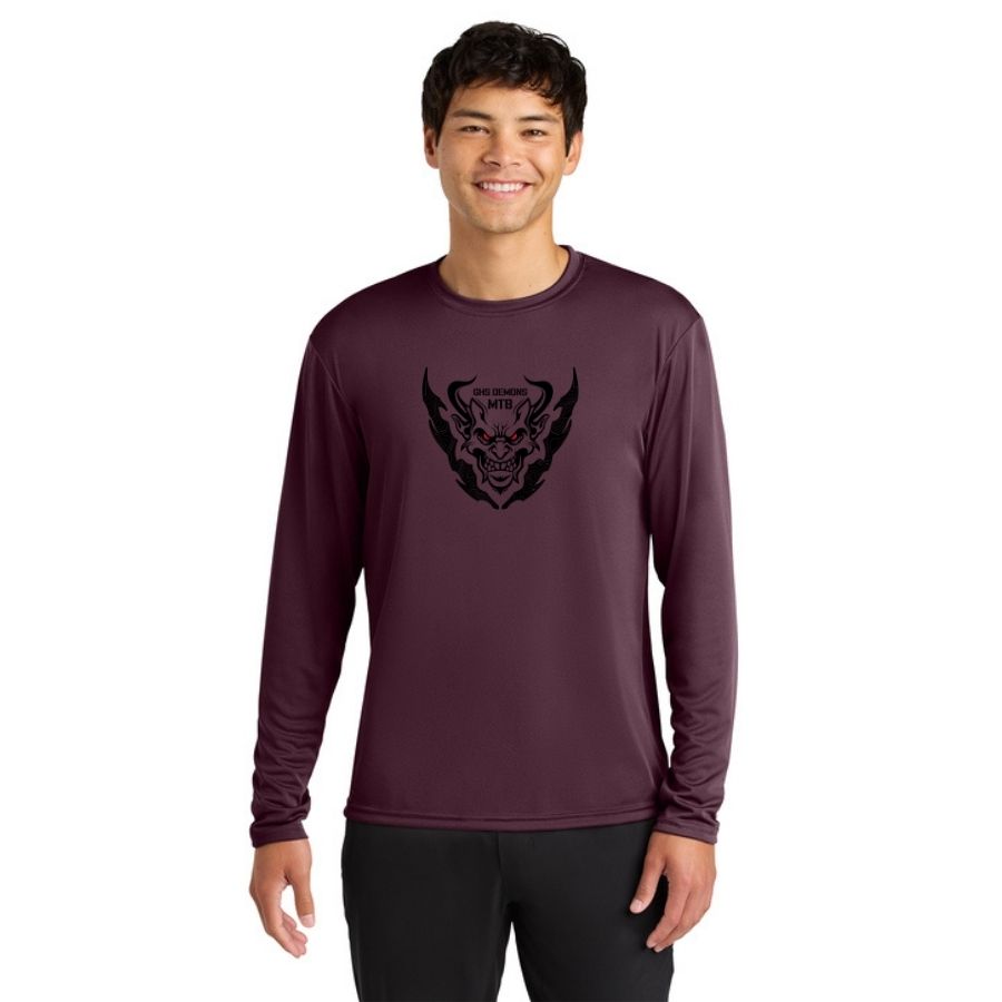 Cooling Performance Long Sleeve Tee - New Demon Logo