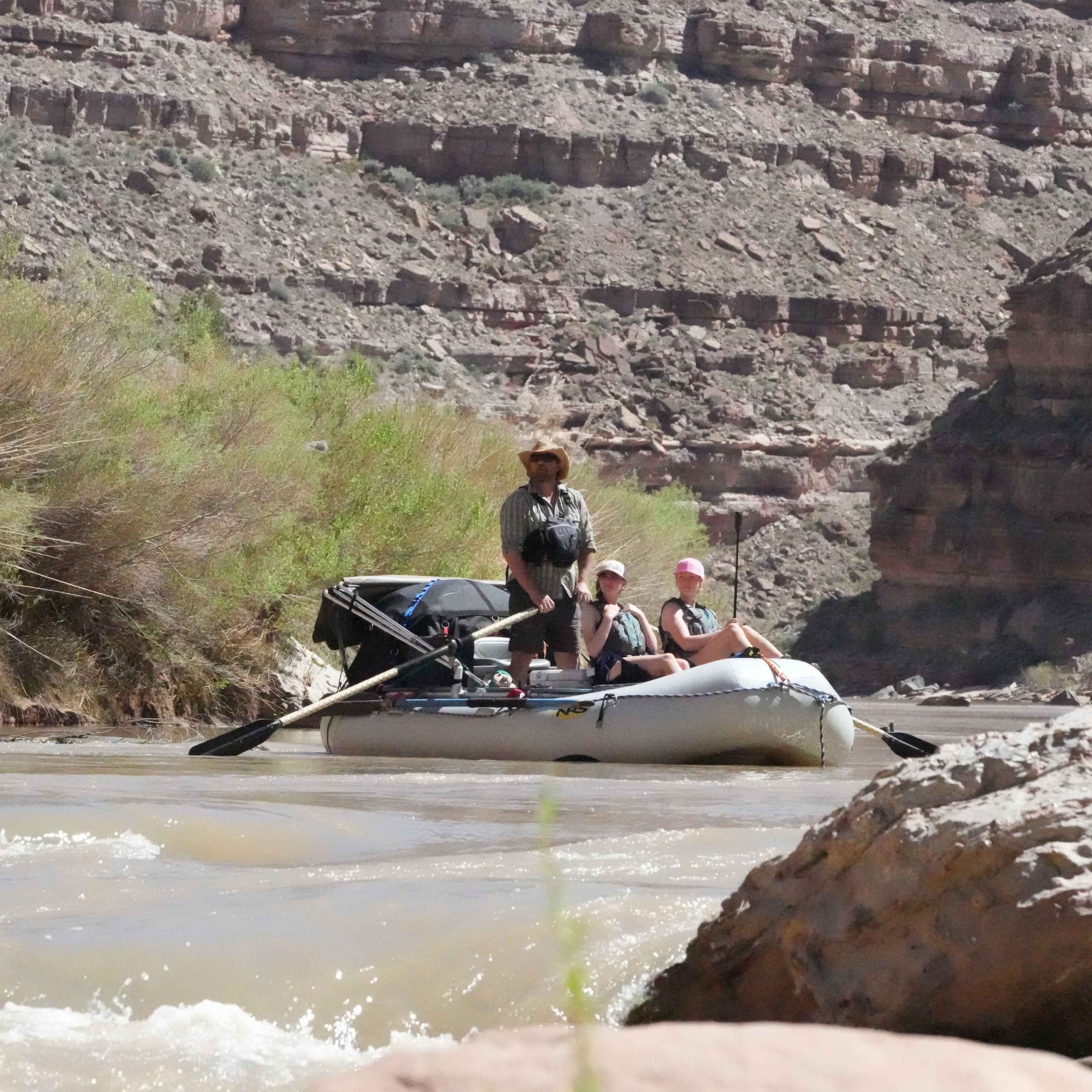 Raft gear storage system for multi day trip