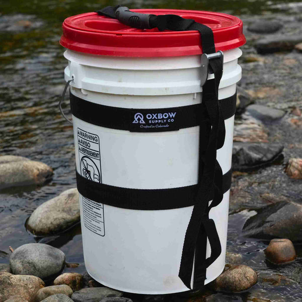 Oxbow Bucket Hauler carrying system on standard 5-gallon bucket